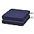 Patio Chair Cushions Set of 2 Non Slip Bottom Chair Pad with Ties waterproof Square Outdoor Seat Cushion Replacement for Garden Swing Furniture 20x20 Inch, Navy Blue