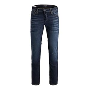 JACK & JONES Men Jeans TIM JJ ORIGINAL Straight Legs Slim Fit Flat Front