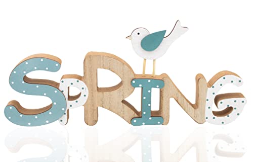 B2S BACK2SEASON Holz Aufsteller Spring Frühling Schriftzug stehend Raumdeko Dekoration B=29cm Cover