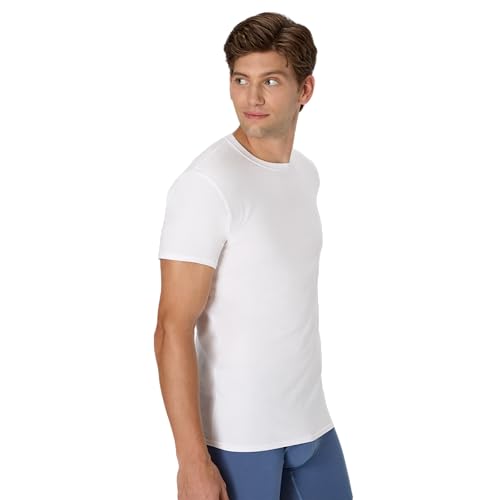 Image of Hanes Men's Undershirt T-Shirts Pack, 5-Pack, Crewneck Or V-Neck T Shirts for Men, Wicking Stretch-Cotton Clothing