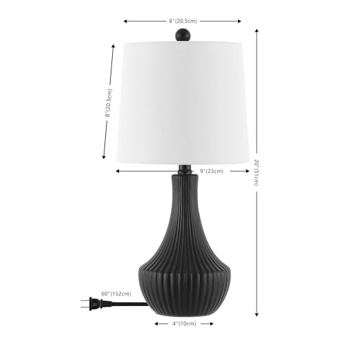 Lámpara de Mesa Negra SAFAVIEH 20 Pulgadas LED miniatura 3