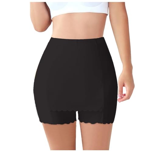 Unterhosen Damen Unter Rock Kurz Hose Shapewear mit Integrierter Hotpants Hohe Taille Bauchweg Unterwäsche Atmungsaktiv Panties Frauen Shorts Boxershorts Untershorts für Kleider