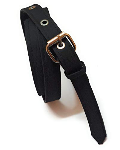Image of Women Denim Plus Size Jeans Belt Narrow Slim Skinny Black (Lenth-48 inch)