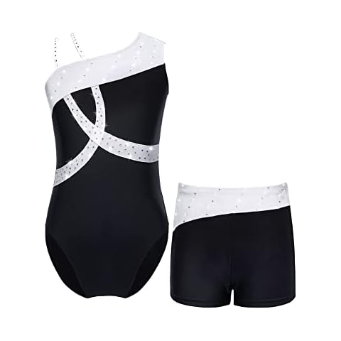 iEFiEL Mädchen Einhörner Turnanzug Glänzend Gymnastik Leotard Kinder Kleidung Set Ballett Trikot Tanz Kostüme Cover