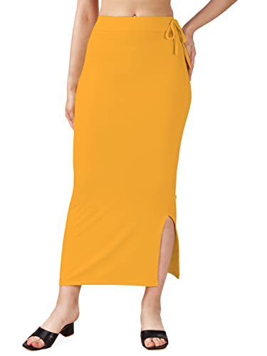 Image of Mehrang Microfiber Saree Shapewear Petticoat for Women, Cotton Blended Shape Wear Dress for Saree