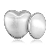 LEEFONE 2 PCS Stainless Steel Soap, Magic Metal Odor Remover Bar Eliminating Smells Like Fish Onion Garlic Scents from Hands and Skin, Kitchen Gadgets (Heart Shape + Oval)