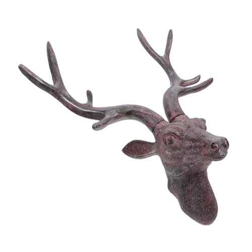 Tête de cerf déco murale en résine de haute qualité pour café et salon