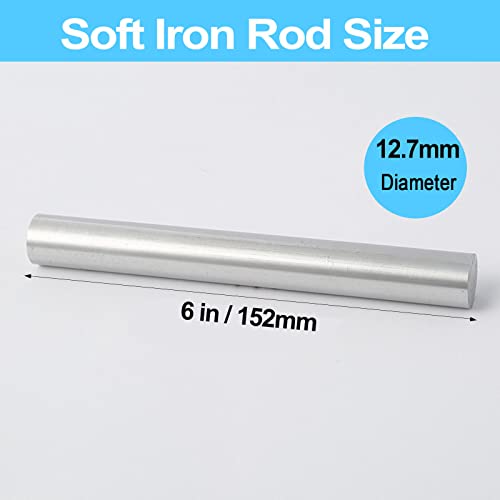 soft iron rod high pure iron rod ideal core for making electromagnets 0534 diameter 634 long