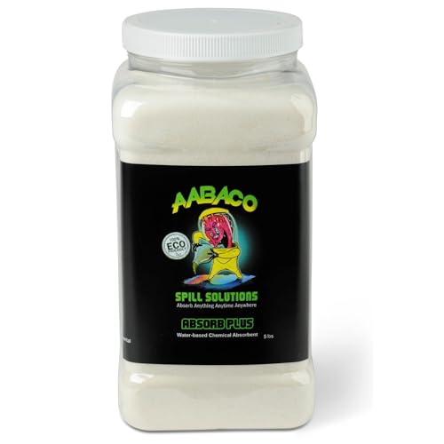 Absorb Plus Spill Absorbent Powder 5 lbs for Quick & Easy Clean Up - Absorbs Water-Based Chemicals on Contact - Ideal for Lawns, Turf, Soils, Concrete and More