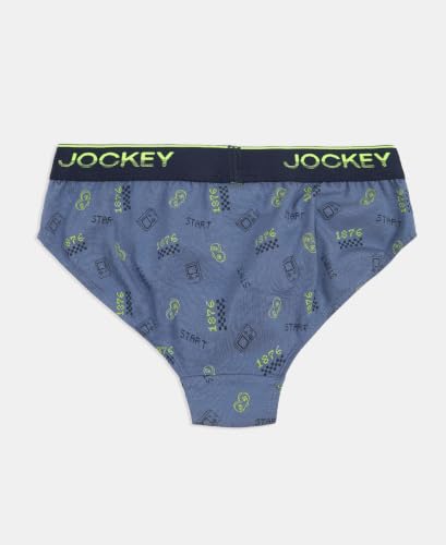 Image of Jockey PB04 Boys Super Combed Cotton Elastane Printed Brief (Pack of 2)