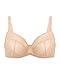 HSIA Minimizer Bras for Women Full Coverage Plus Size Underwire Unlined Mesh Jacquard Bra for Big Busted Light Beige 38DD