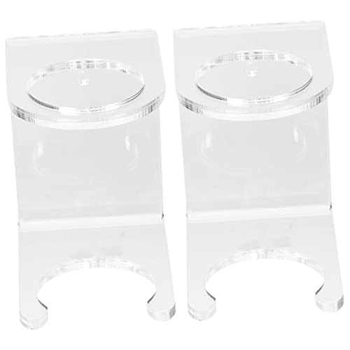 LAPYAPPE 1set Display Bat Rack for Baseball Bats Transparent Wall Mount Stand for Home Decor Sports Memorabilia Durable Plastic Design for Stability