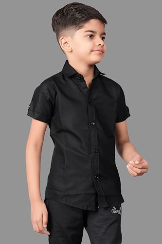 Image of Boy's Regular Fit Cotton Blend Shirts