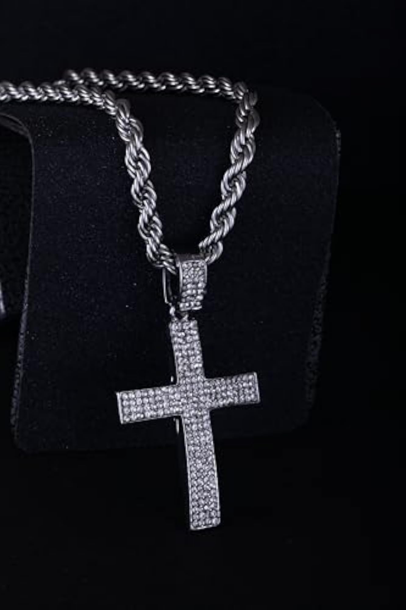 Men's Stylish Stainless Steel Cuban Link Pendant Necklace