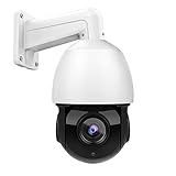 4K 8MP Outdoor PTZ PoE IP Camera Security Speed Dome,Pan Tilt 18x Optical Zoom 30x Digital Zoom w/4.7-84.6mm Motorized Lens,164ft IR Night Vision,IP66 Waterproof,H.265+,Compatible for Hikvision
