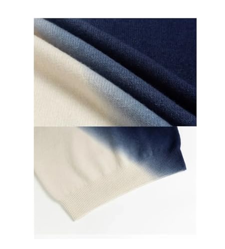 Men's Winter Gradient Dyed Round Neck Sweater Youth and Students Loose and Casual Thickened Knitwear4