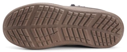 Image of Eagsouni Womens Mens Snow Boots Winter Slip On Shoes | Unisex Warm Fur Lined Slip-On House Shoes,Rubber Sole,Anti Slip,Water Resistant,Comfortable,Indoor Outdoor Daily Walking
