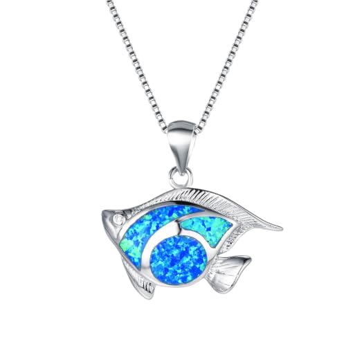 Cadeau minimaliste tendance océan, collier poisson pour femme