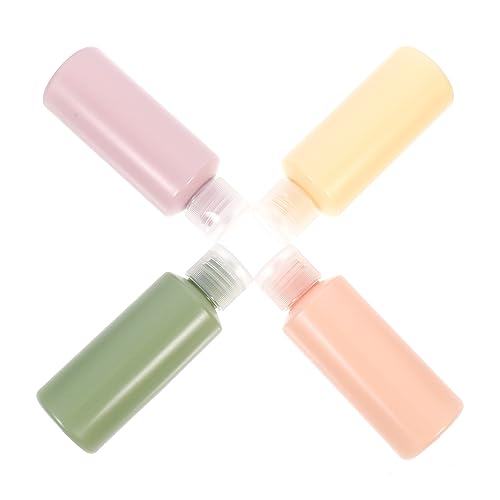 HAMPPLIES 4個持ち運び便利 耐漏れ設計 旅行用化粧品ボトル ローション容器 シャンプー詰め替え容器 アウトドア 休暇 出張に 素材 軽量 小型