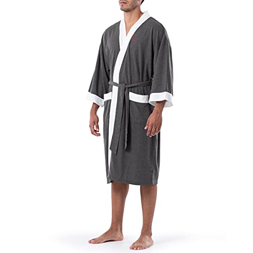 Image of IZOD Men's Waffle Knit Kimono Robe