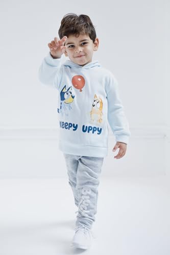 Bluey Fleece Pullover Hoodie and Pants Outfit Set Toddler to Little Kid Sizes (2T - 7-8)2