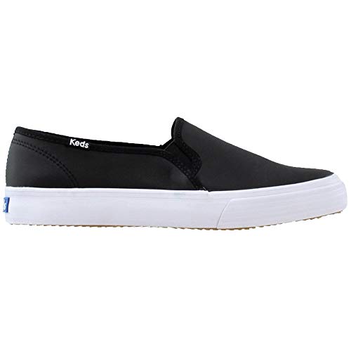 Image of Keds Womens Double Decker Canvas Slip On Sneakers Shoes Casual - Black
