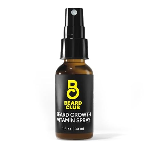 Beard Club Beard Growth Vitamina Spray – Fórmula natural para cabelos faciais mais cheios e grossos, fácil de usar, nutritivo e calmante, ideal para todos os tipos de barba e pele – Estimula sua barba