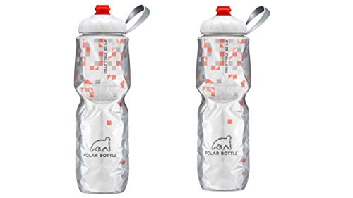 Polar Bottle ZipStream 24 oz - Insulated Cycling & Sports Water Bottle with High Flow Cap (Orange Pack of 2, 20 oz Pack of 2)