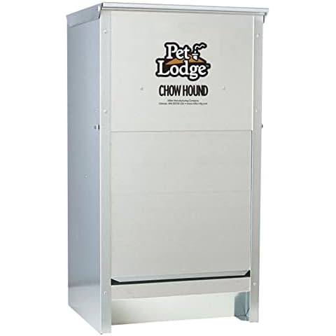 Little Giant Galvanized Steel Chow Hound Dog Feeder, 25Lb Cover