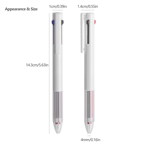 Set 5 bolígrafos gel retractables 3 en 1 0.5 mm miniatura 2