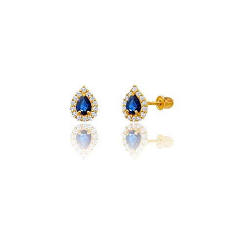14kt Solid Gold Teardrop Stud Screwback Earrings3