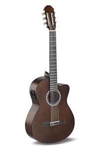 GEWA E-Akustik Klassikgitarre Walnussfarben mit Cutaway