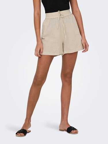 Shorts ONLY Onltizana String en coton tissé WVN confortable avec sa ceinture
