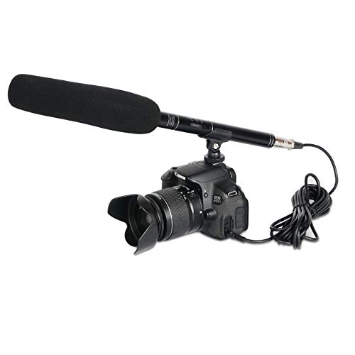 Depusheng A2 Professional Shotgun Interview Microphone Directional Condenser MIC for DSLR DV Camcorders