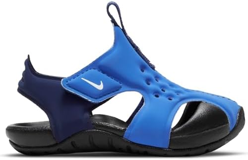 Nike Baby Boy's Sunray Protect 2 (Infant/Toddler) Signal Blue/White/Blue Void/Black 7 Toddler M | Image 6