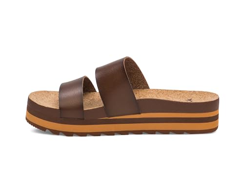 Sanuk Womens Alt-Itude | Platform Sandals Women | Womens Fashion Slide Sandals | Molded Footbed with Arch Support3