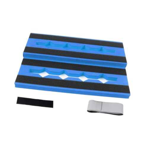 Menolana Large Guitar Effect Pedal Board Pedalboard Portable Step Design Guitar Accessories Effects Bracket for Bass Stage Performance, Blue