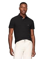 Tommy Hilfiger Men's Stretch Slim Fit Polo, Dark Sable, Large