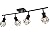 BANGANMA Track Lighting Fixtures Ceiling?Industrial Black Kitchen Track Lighting for Kitchen, Living Room, Dining Room, Hallway?E26