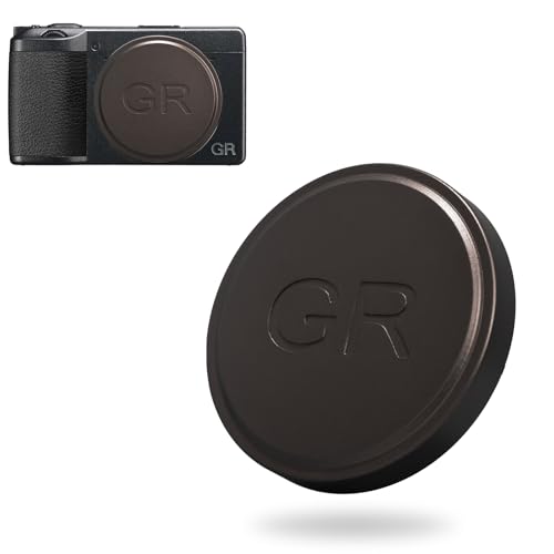 LC-GR3 Metal Lens Cap for Ricoh GR IIIx HDF, GR IIIx, GR III HDF, GR III & GR II Cameras - Durable Protection Lens Cap with Soft EVA Interior for Optimal Lens Protection Against Scratches (Grey)