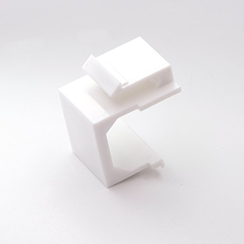 Vce 30-Pack Blank Keystone Jack Inserts (Ul Listed) For Keystone Wall Plate And Patch Panel - White #TOP4