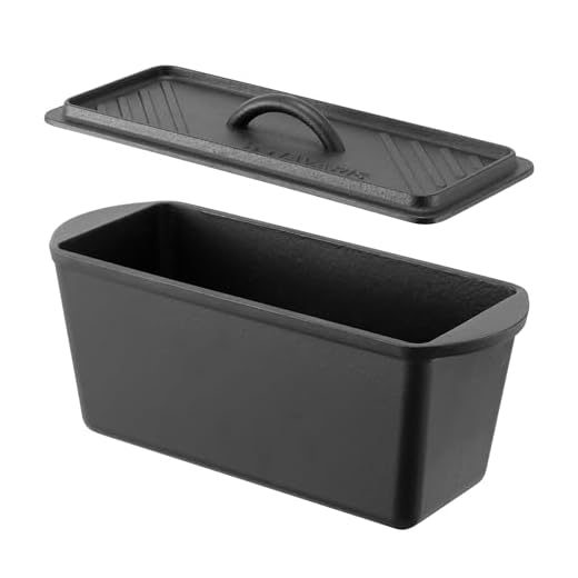 Navaris Cast Iron Bread Loaf Pan