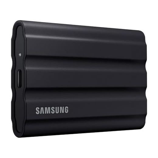 Samsung T7 Shield Portable SSD 4TB USB 3.2 Gen2 External SSD, Black, Up to 1,050MB/s, Rugged, IP65 Water & Dust Resistant, for Photographers, Content Creators and Gaming, Mac Compatible, MU-PE4T0S