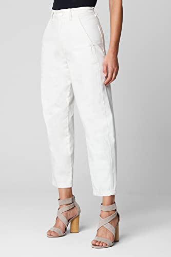 [BLANKNYC] Womens White Denim Boew Leg Pants, Stylish & Designer Clothing3