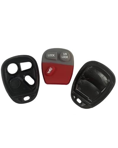 Coque de remplacement pour clé GMC et Buick - Boîtier vide 3/4 boutons - 3