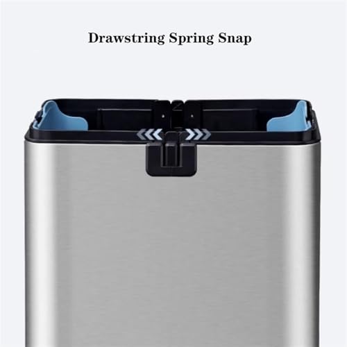 Caneca de Basura Automática de Acero Inoxidable 30L miniatura 4