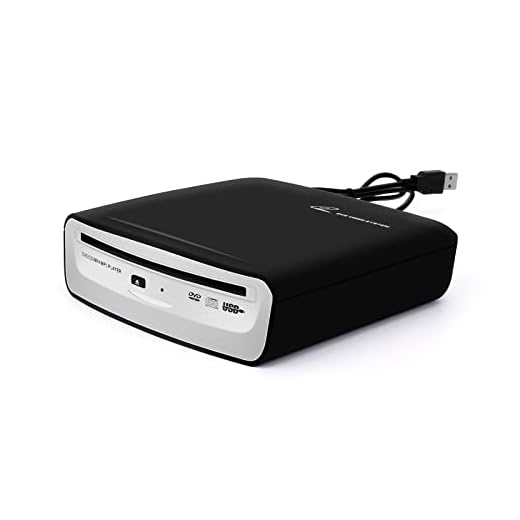 Carrkoopy USB External Car Universal CD Player USB Connection Portable CD Players for Car Android Navigation/TV/Laptops Desktops with USB Port Plug and Play (Android Version 4.4 and Above)