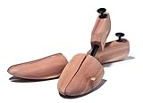 Link Up Cedar Shoe Trees - 100% Natural Cedar for Men Shoes – Shoe Crease Straightener & Deodorizer - Extends Life & Preserves Leather - Absorbs Moisture & Leaves a Fresh Scent. Crafted for Mens Shoes