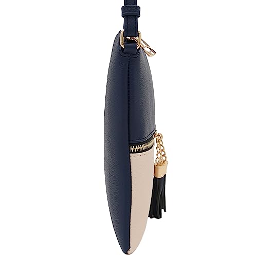 Image of DELUXITY Lightweight Medium Crossbody Bag with Tassel