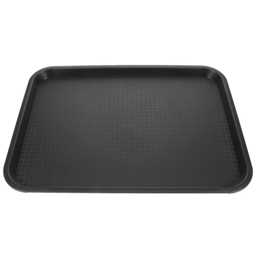 Yardwe Black Plastic Boot Tray - Multi-Purpose Waterproof Shoe Mat for Indoor and Outdoor Use, for Entryways, Mudrooms, and Pet Bowls